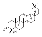 3-oxo-28-norolean-12-eneの化学構造式